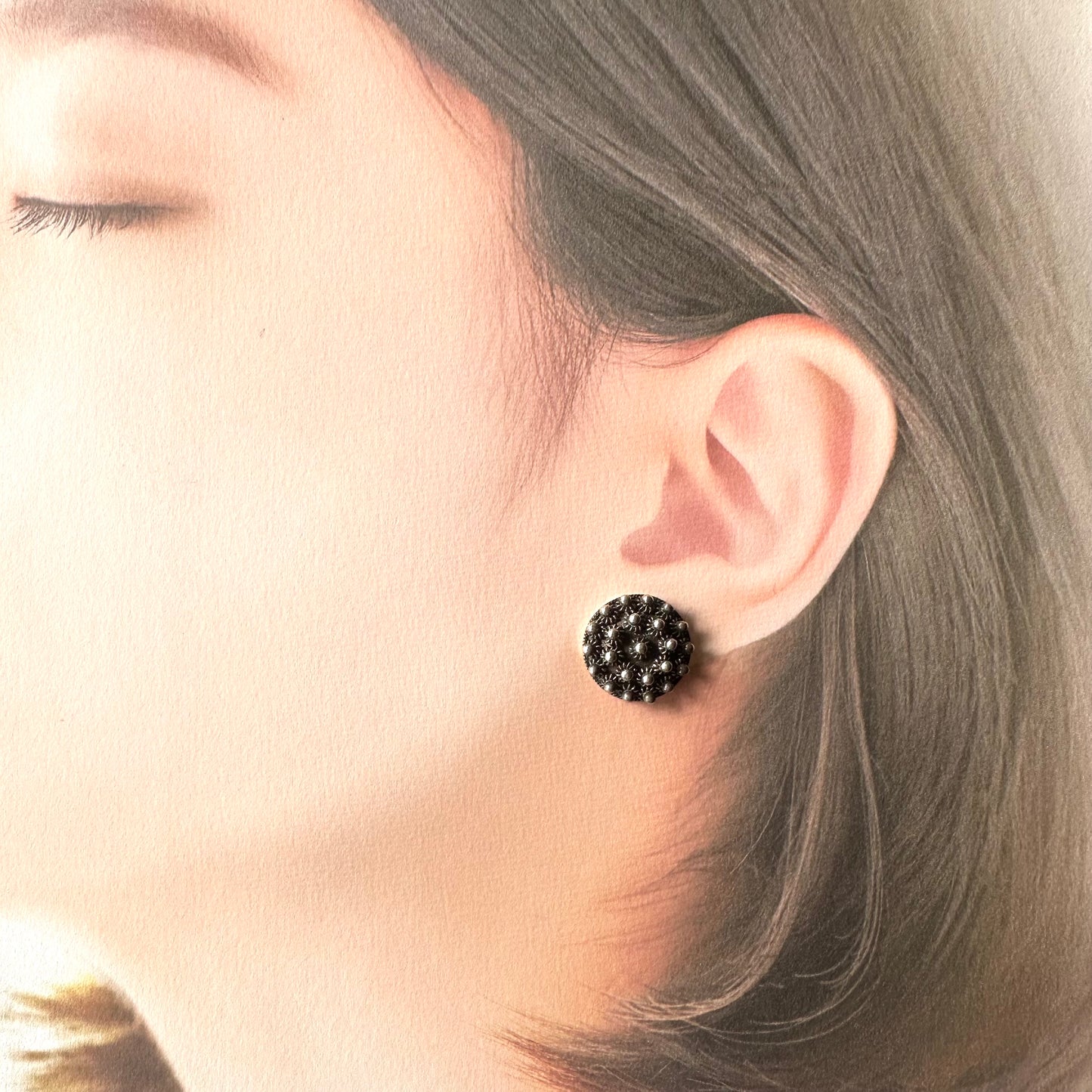 エトルスカンスタイル カンティーユ シルバーピアス