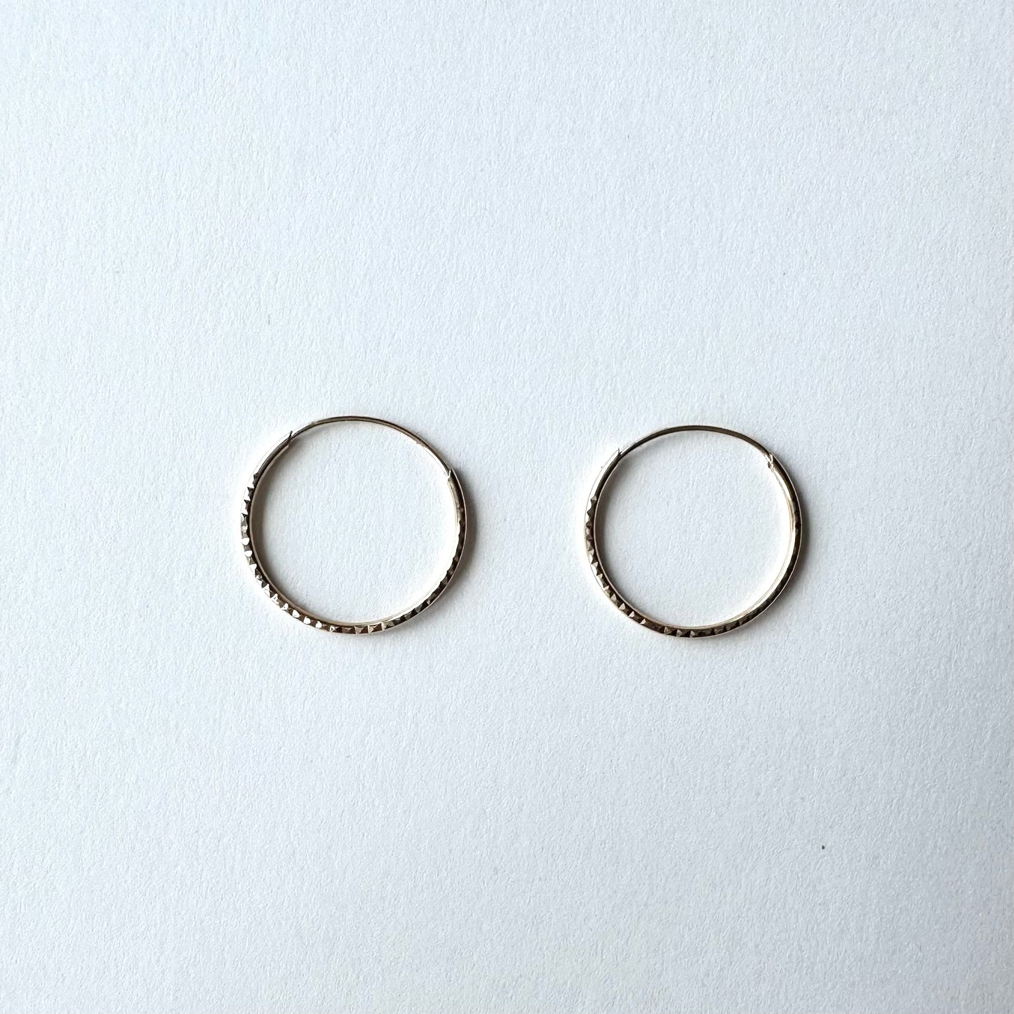 9ctゴールド フープピアス