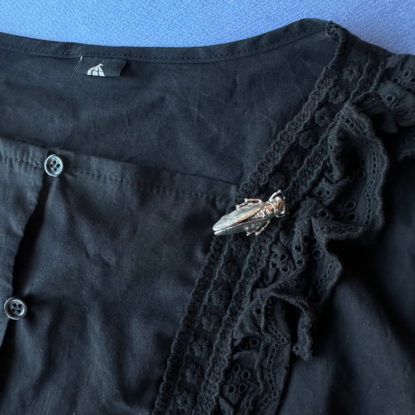 フランスヴィンテージ 蝉 ブローチ