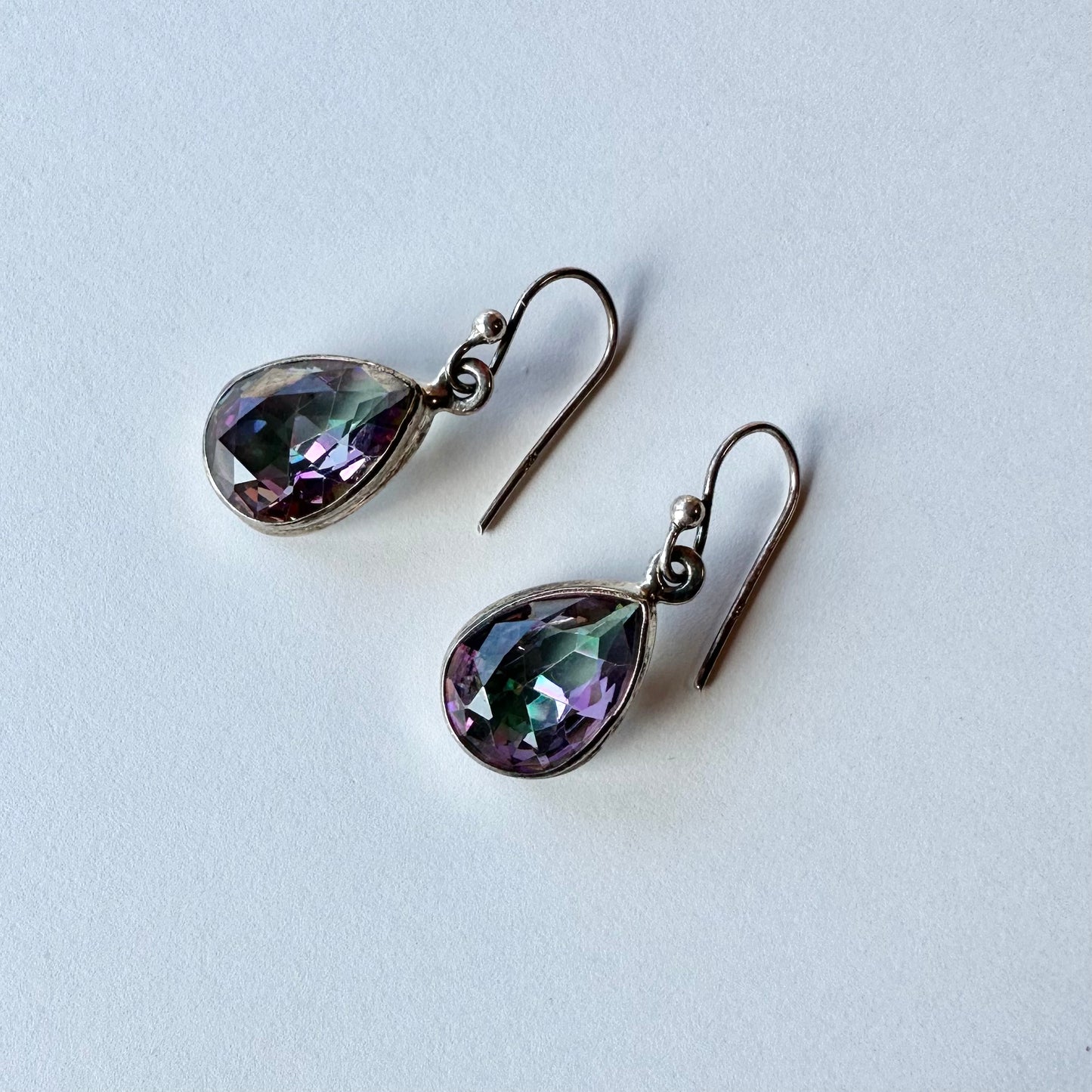 レインボーカラーグラス ピアス