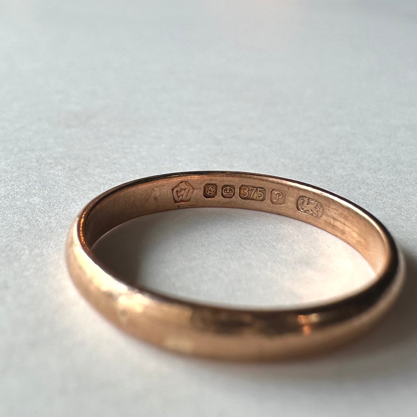 ウェルシュゴールド 9ctゴールド Clogau ウェディングバンドリング 14.5号