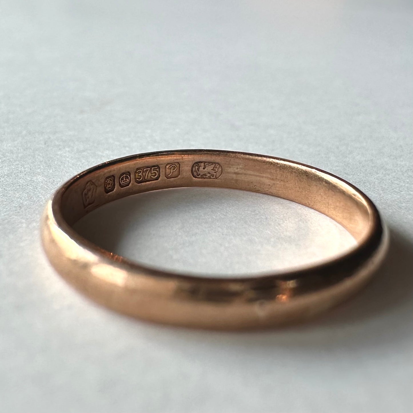 ウェルシュゴールド 9ctゴールド Clogau ウェディングバンドリング 14.5号