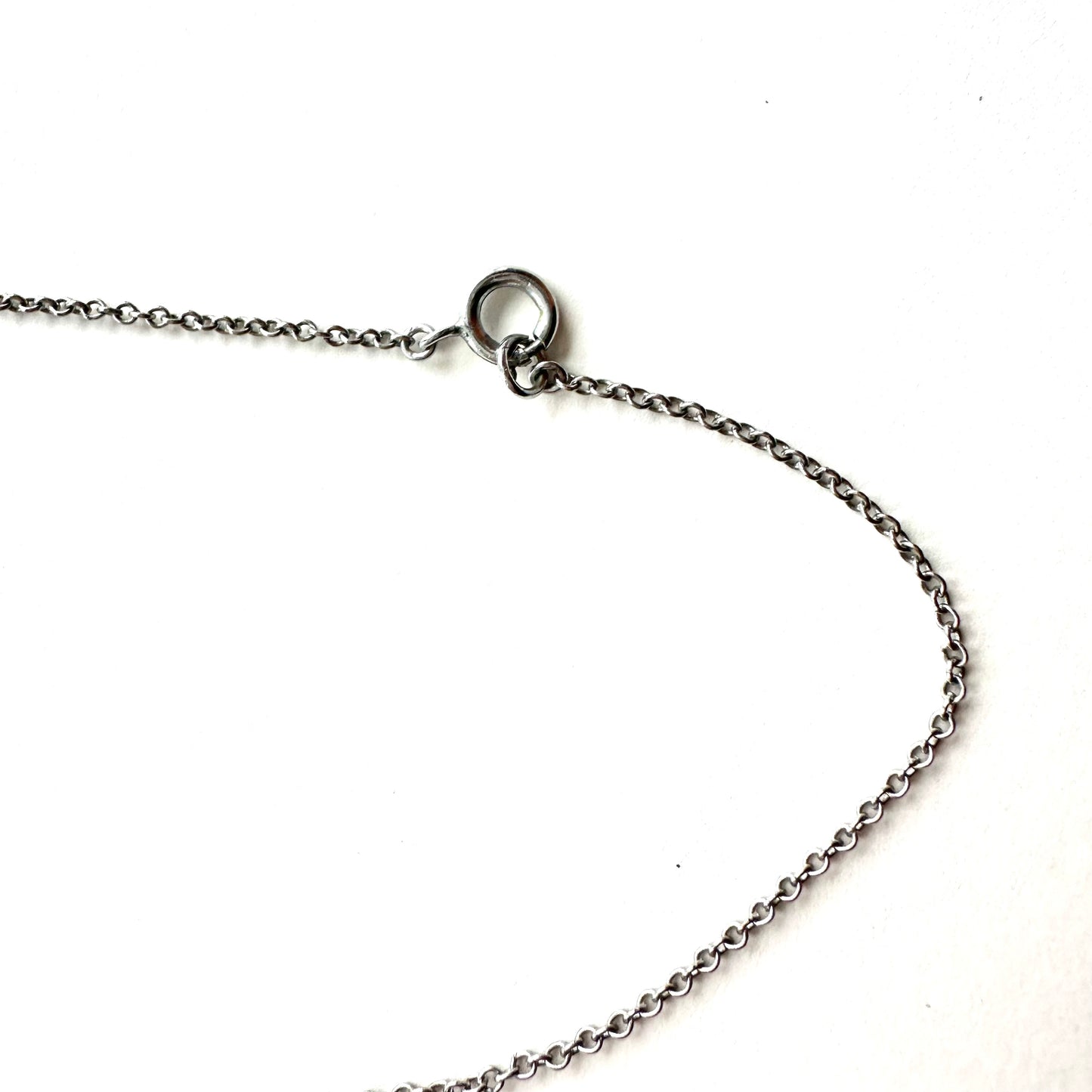 アールデコ クリアスクエアグラス ネックレス