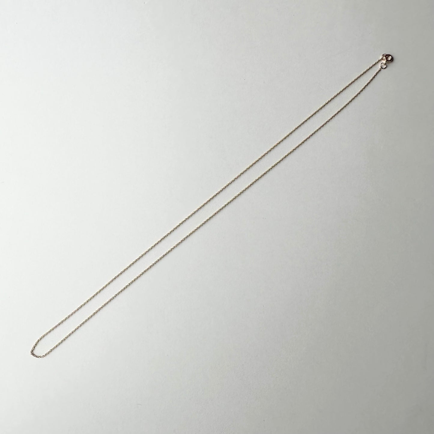 14ctゴールド ロープチェーンネックレス 45㎝