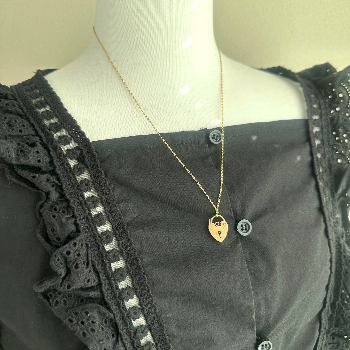 9ctゴールド パドロック 1973年 ロンドン