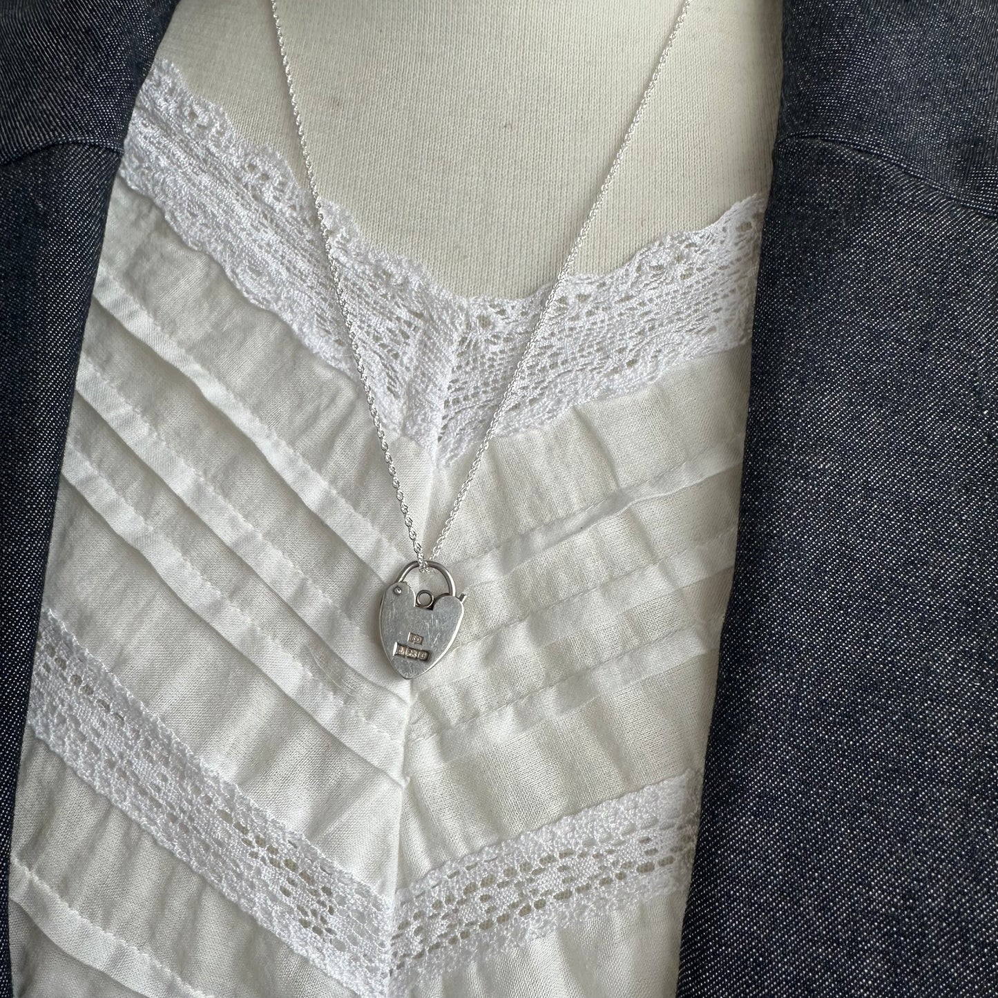 スターリングシルバー アンティーク パドロック 1977年製 バーミンガム