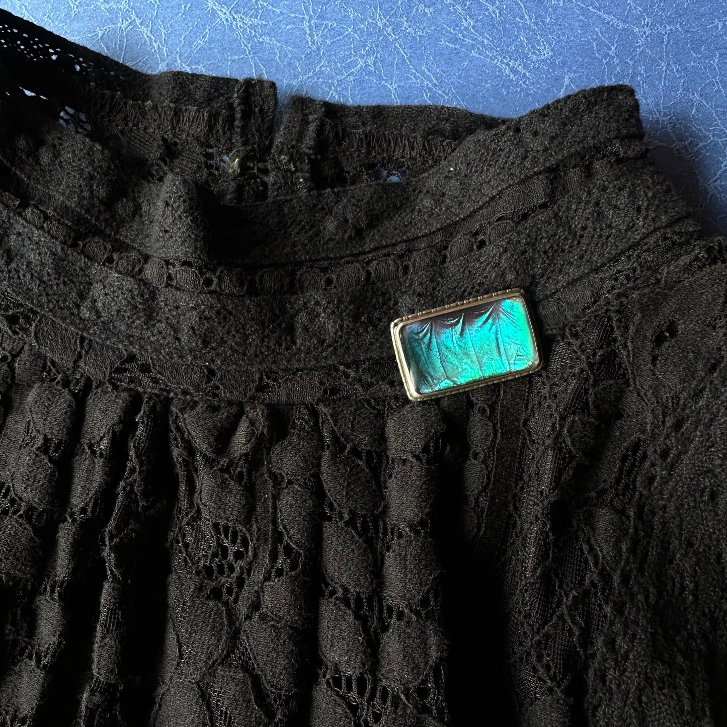 バタフライウィング レクタングルブローチ ④