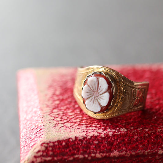 シェルカメオ スカーフリング