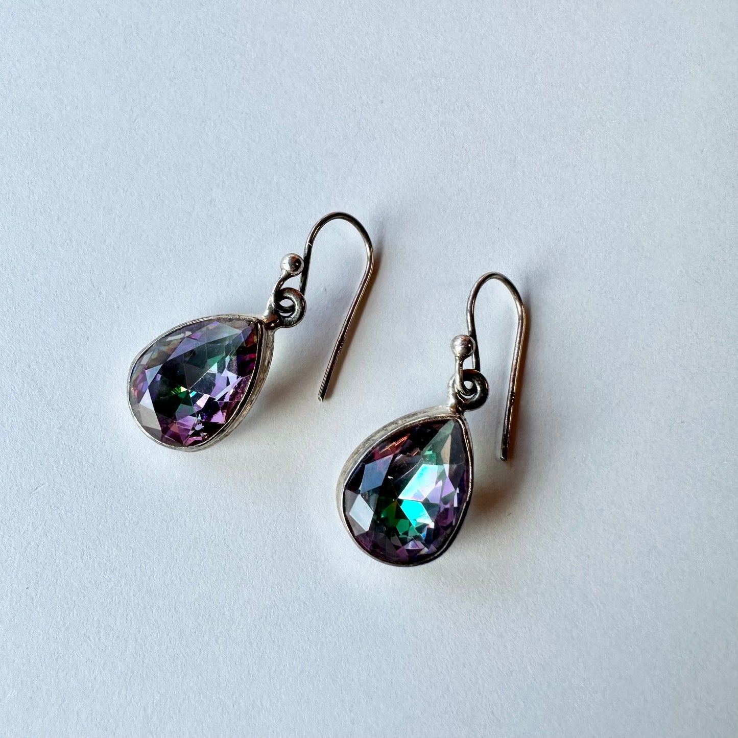 レインボーカラーグラス ピアス