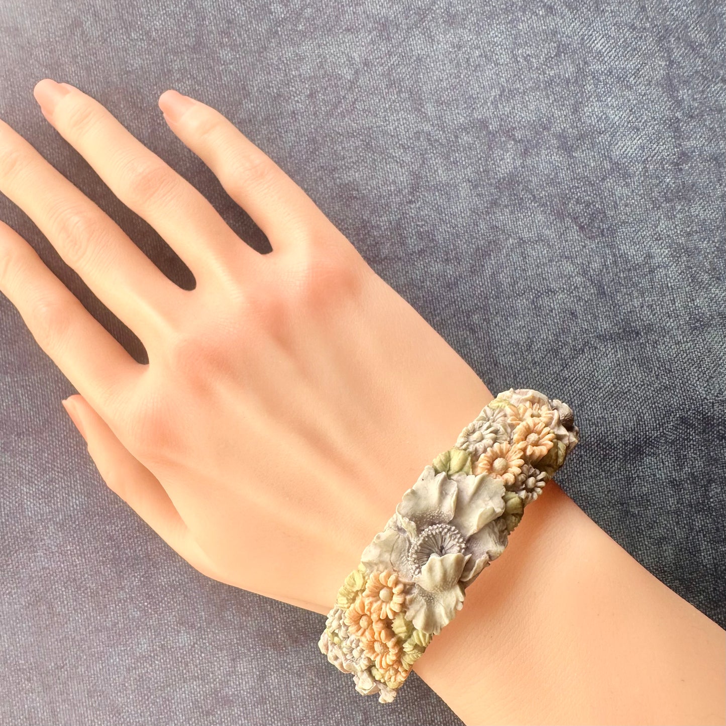 パステルフラワーバングル