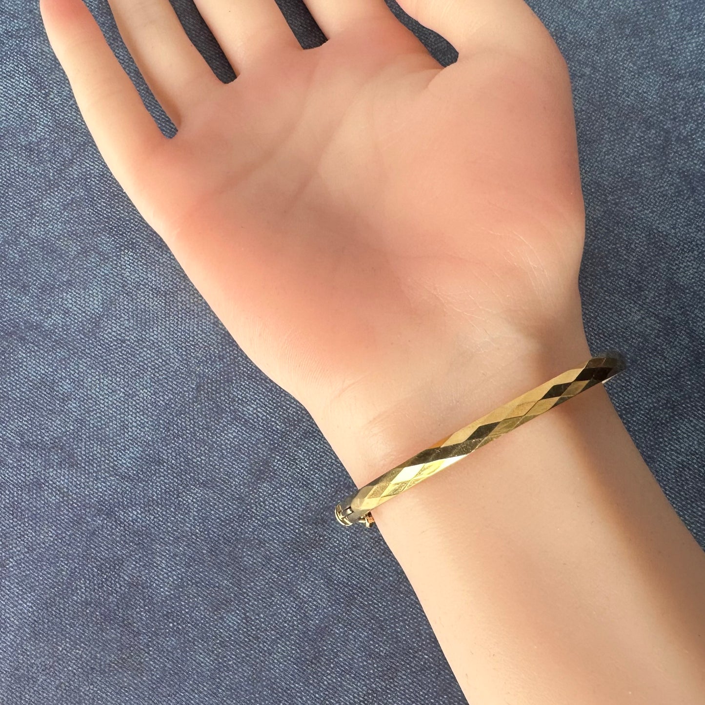 ヴィンテージ 9ctロールドゴールド バングル