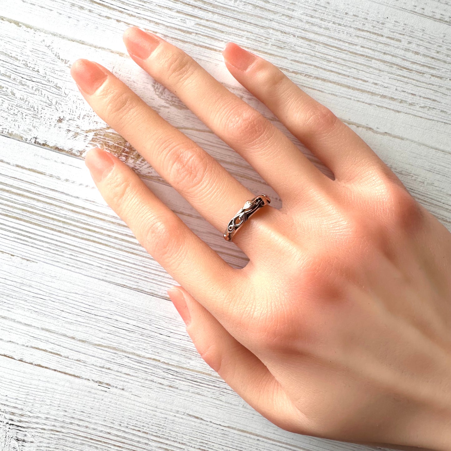 Clogau ウェルシュゴールド&スターリングシルバー ツリーオブライフ リング 13号