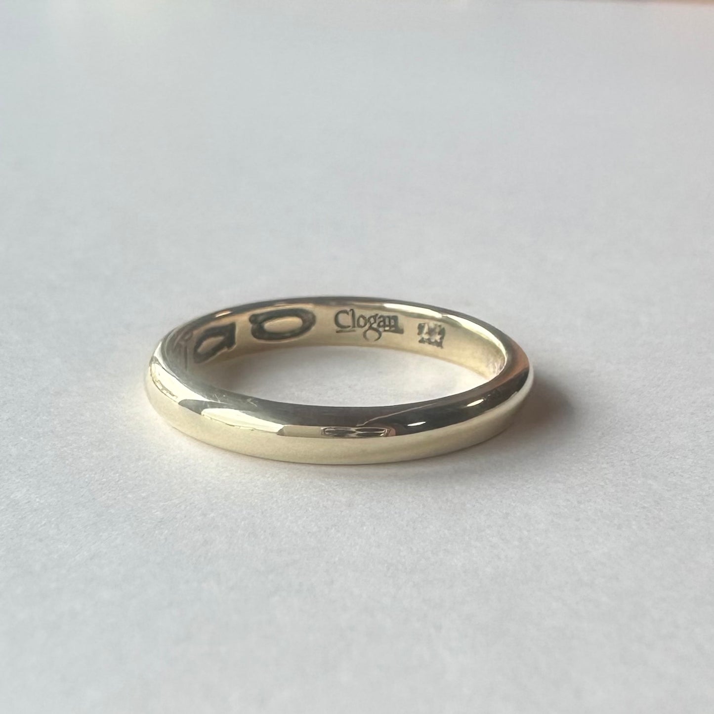 ウェルシュゴールド 9ctゴールド Clogau ウェディングバンドリング 13.5号