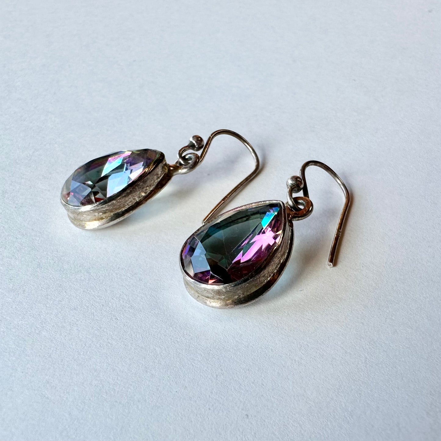 レインボーカラーグラス ピアス