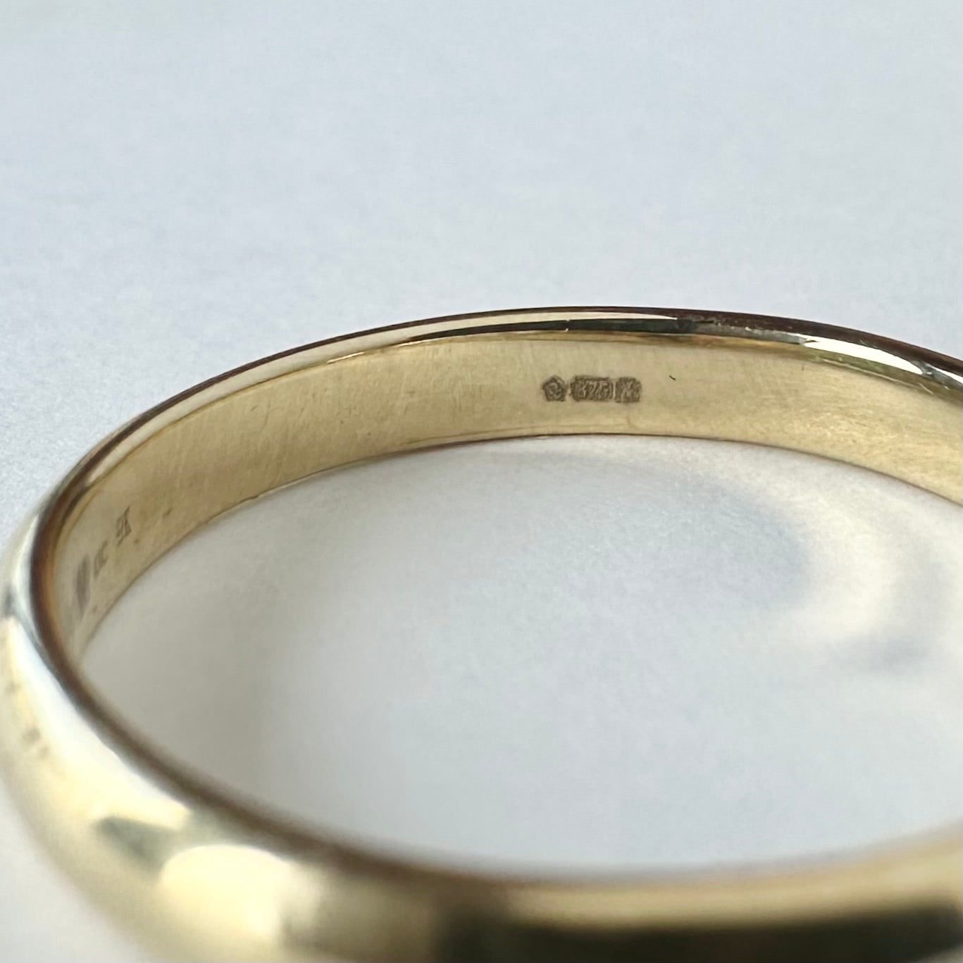 ウェルシュゴールド 9ctゴールド Clogau ウェディングバンドリング 14号