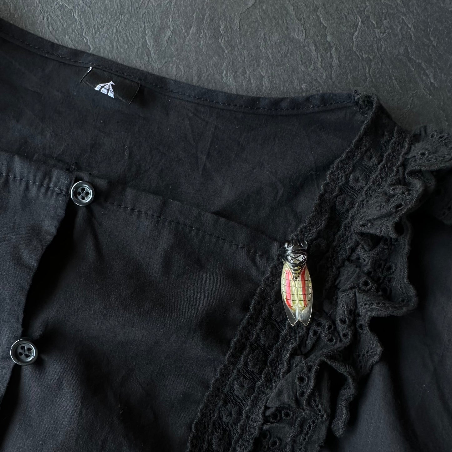 セルロイド セミ ブローチ