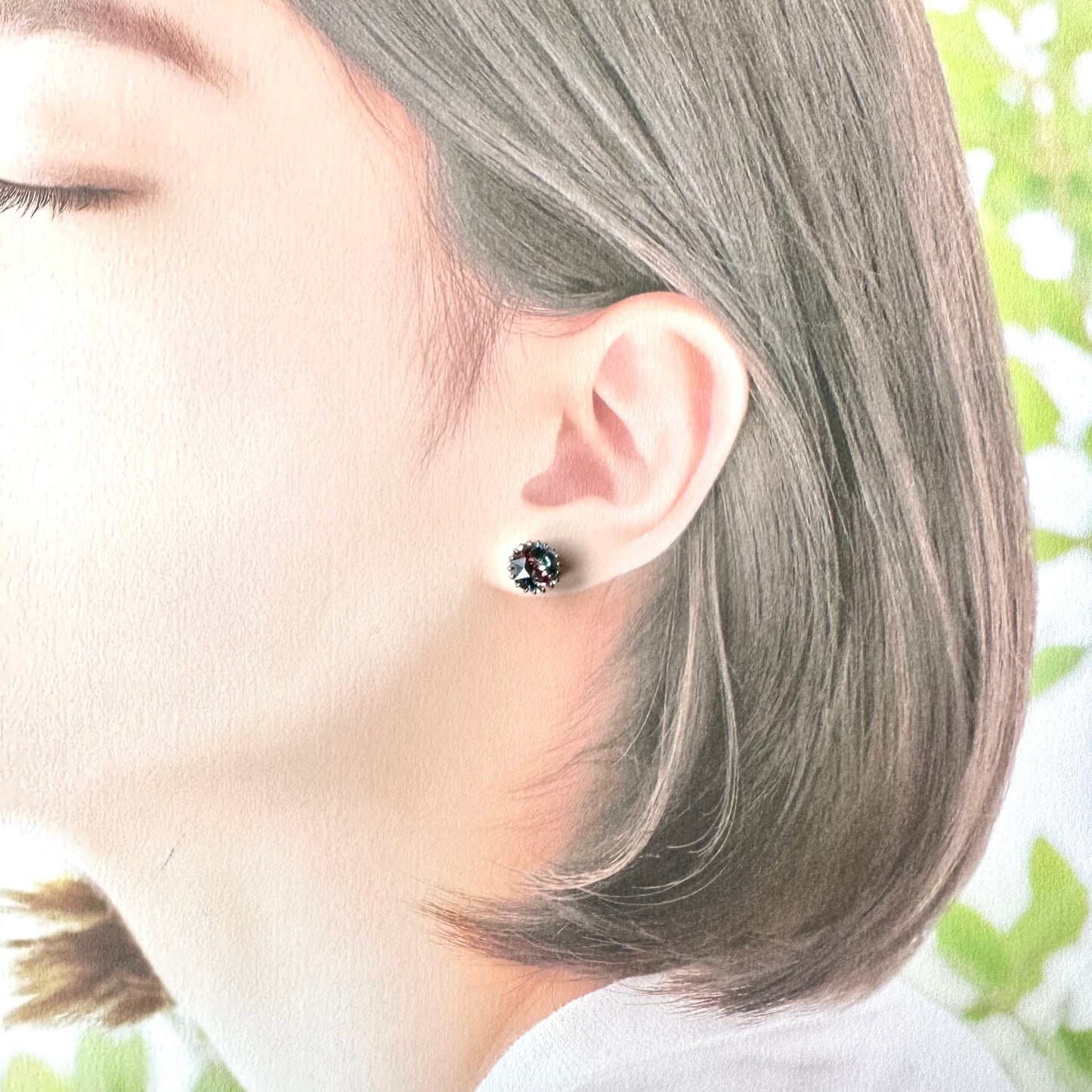 アイリスグラス ソリティアピアス