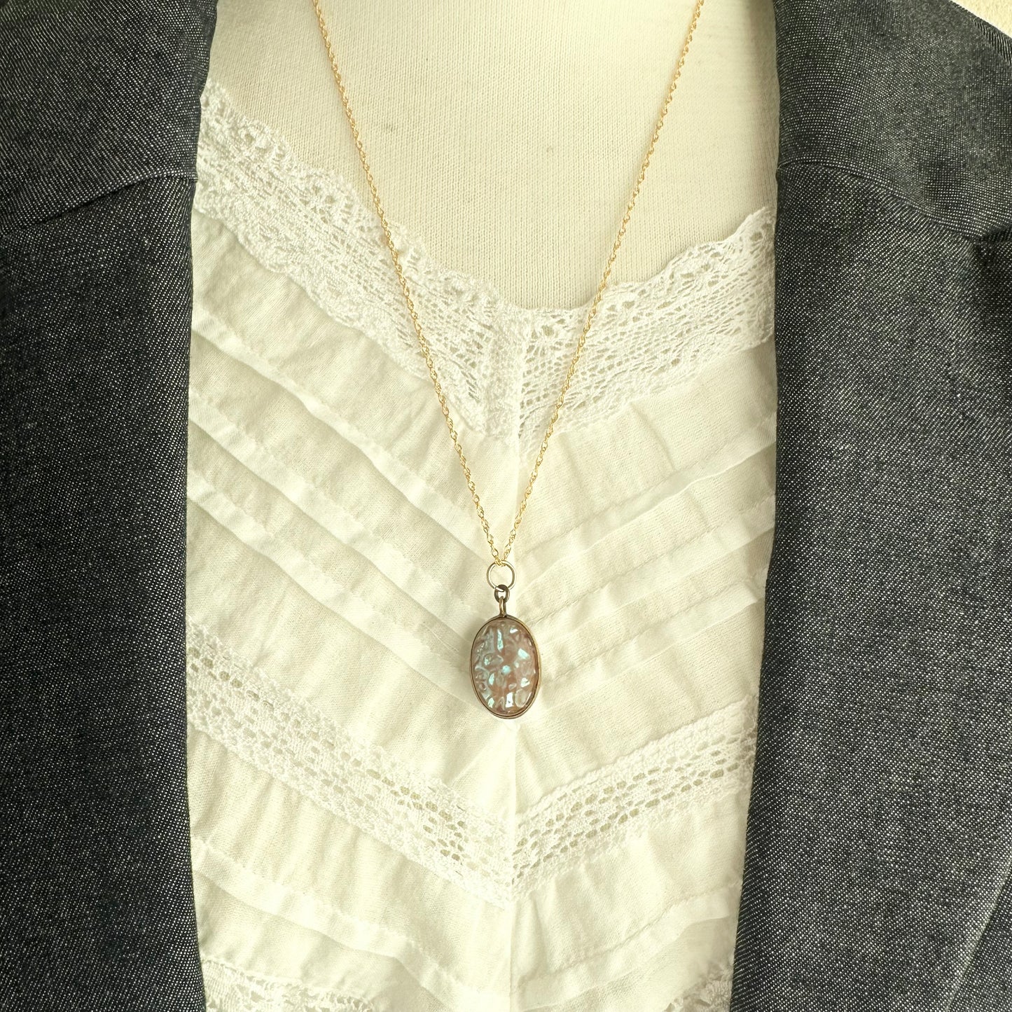 サフィレット ダブルサイド ペンダントトップ