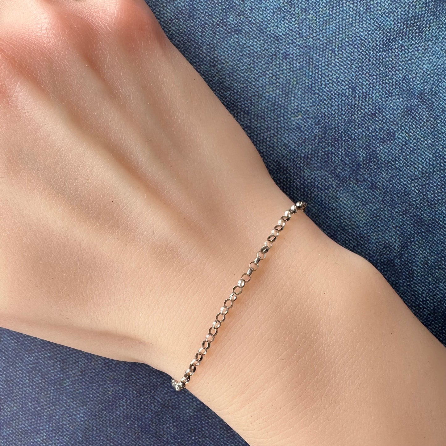 ロロリンクチェーン スターリングシルバー ブレスレット