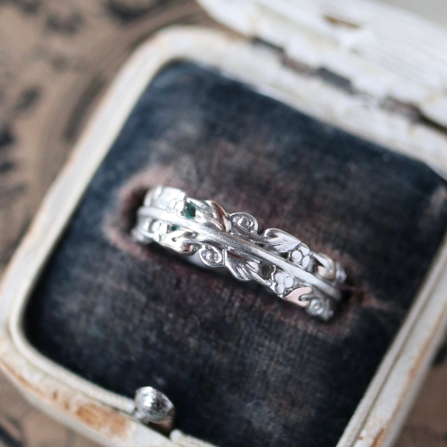ツリーオブライフ CLOGAU スターリングシルバー&ウェルシュゴールドリング 12号