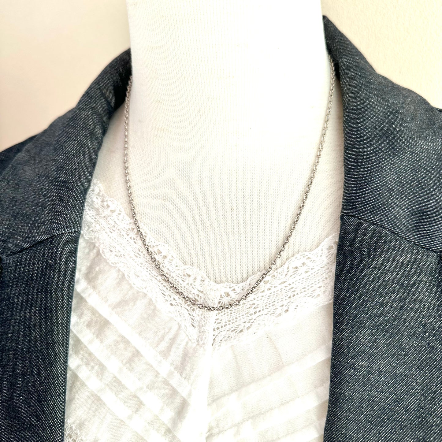 ヴィンテージシルバー ネックレスチェーン