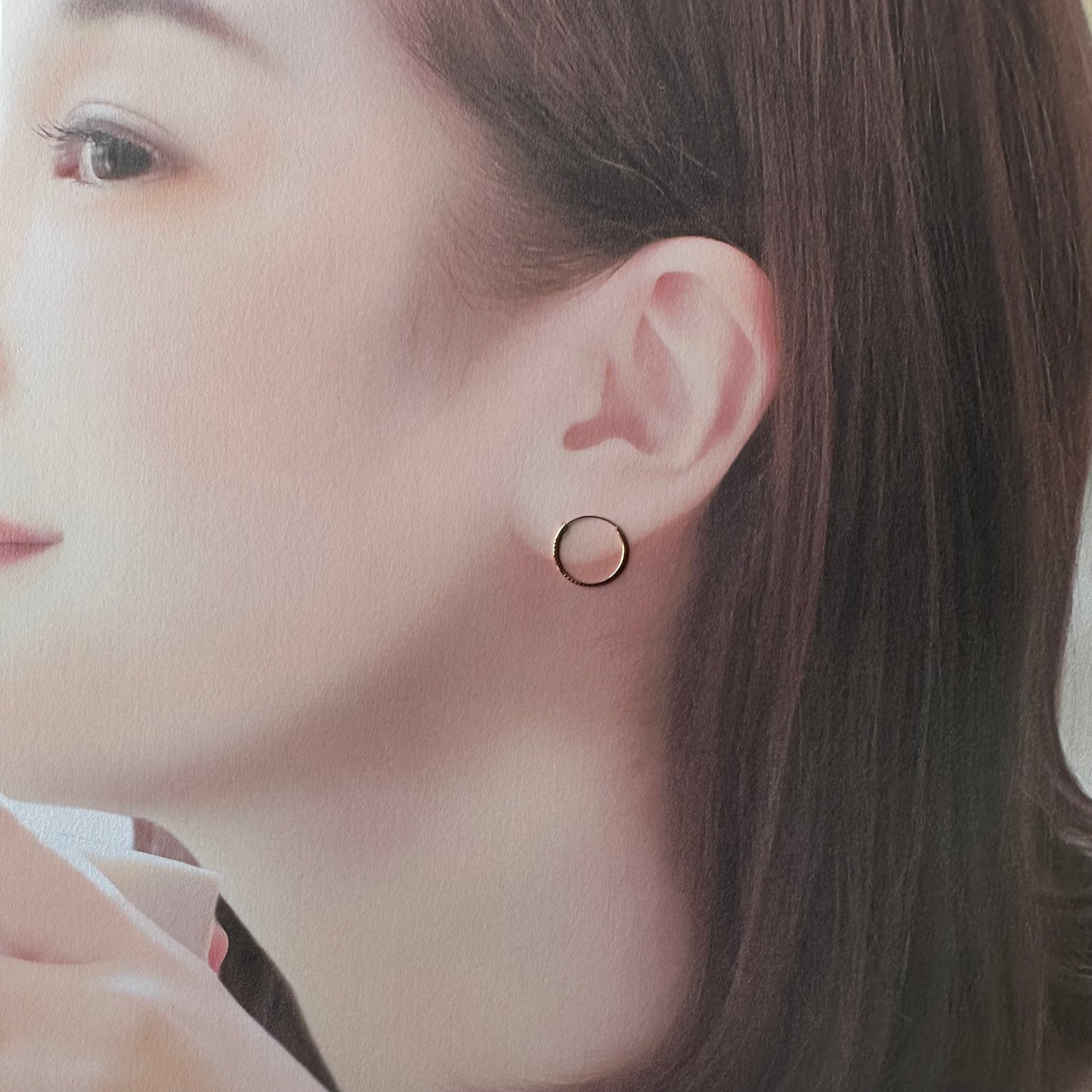 9ctゴールド フープピアス