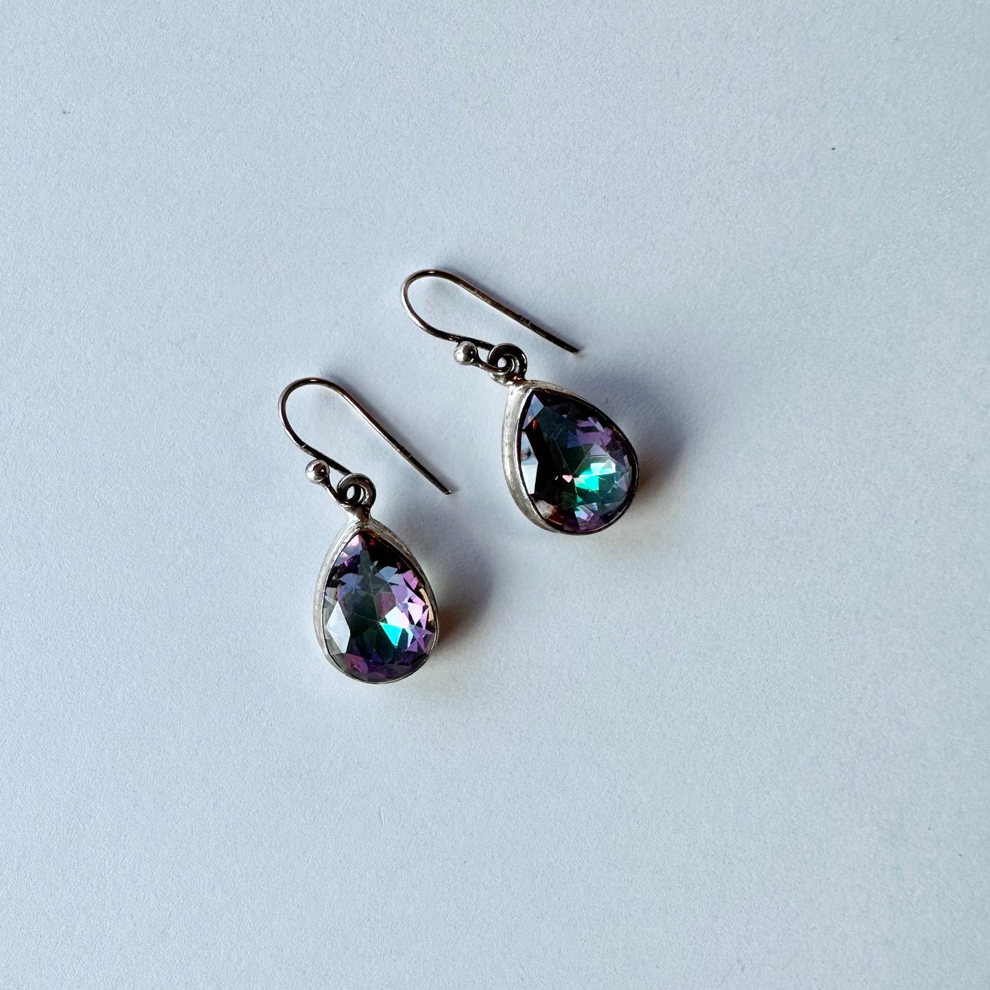 レインボーカラーグラス ピアス