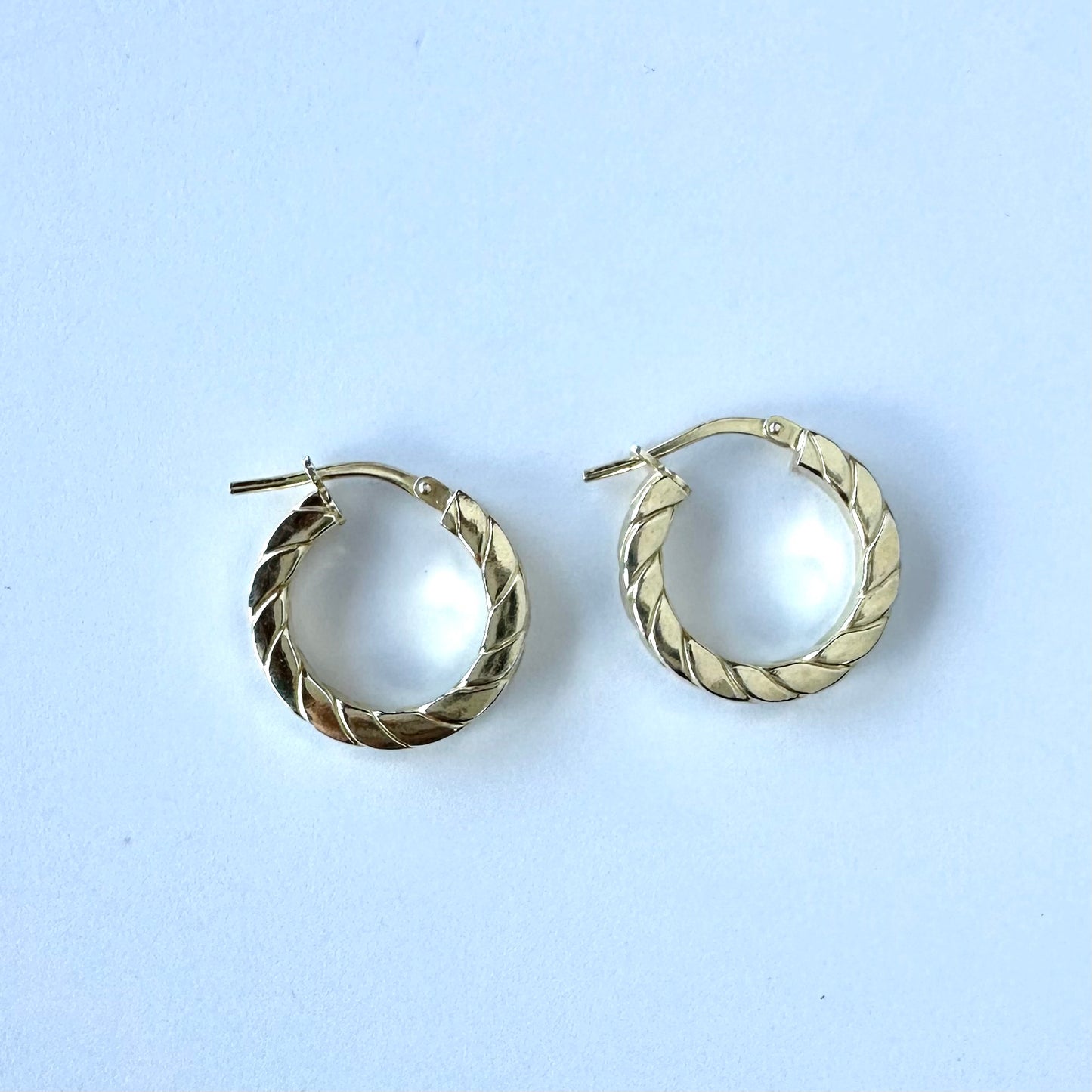 Dyadema ゴールドオンシルバー フープピアス
