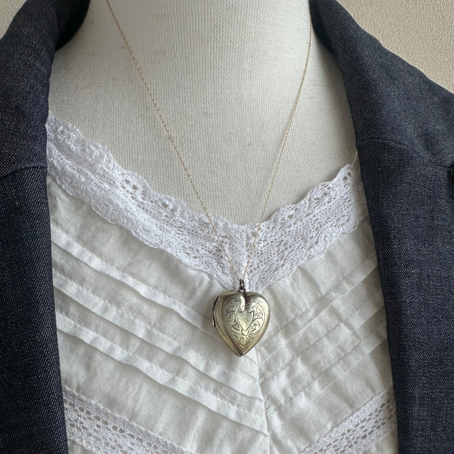 ゴールドオンシルバー ハートロケット