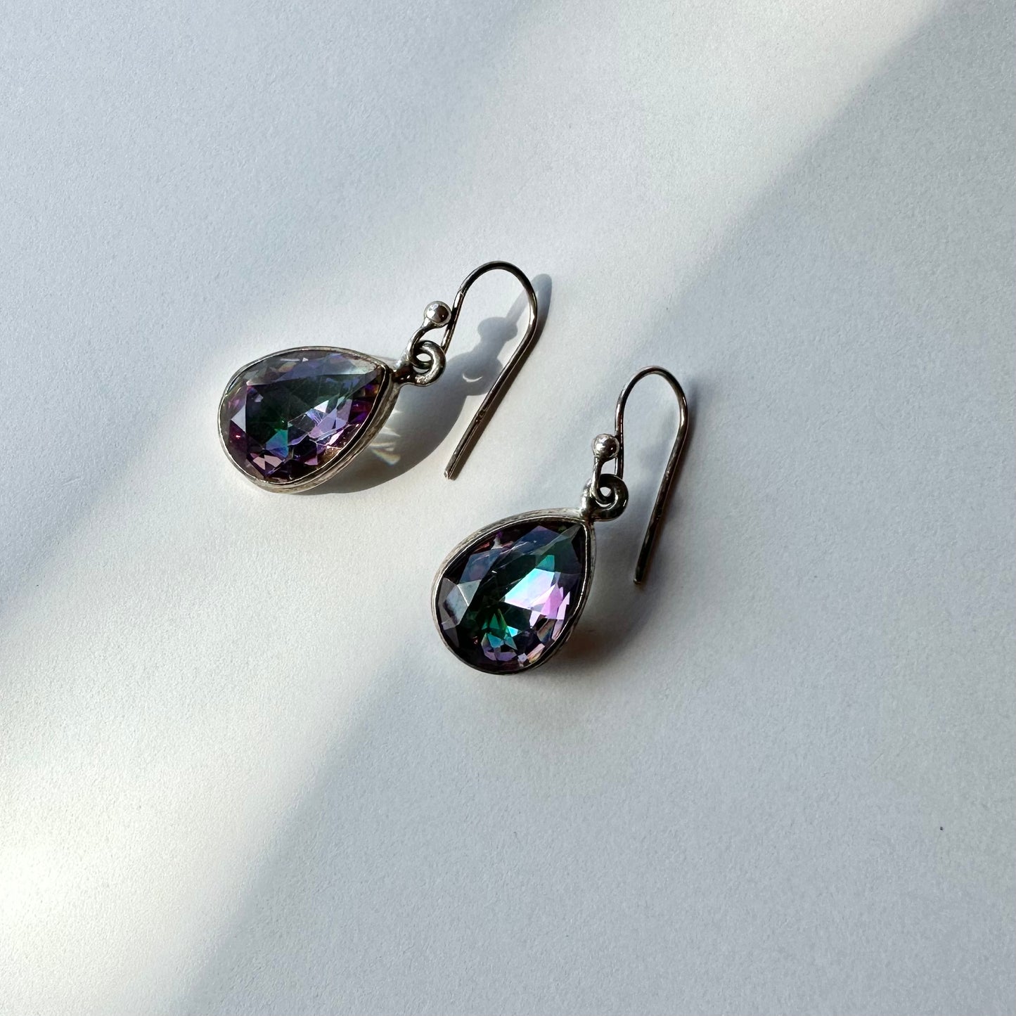 レインボーカラーグラス ピアス