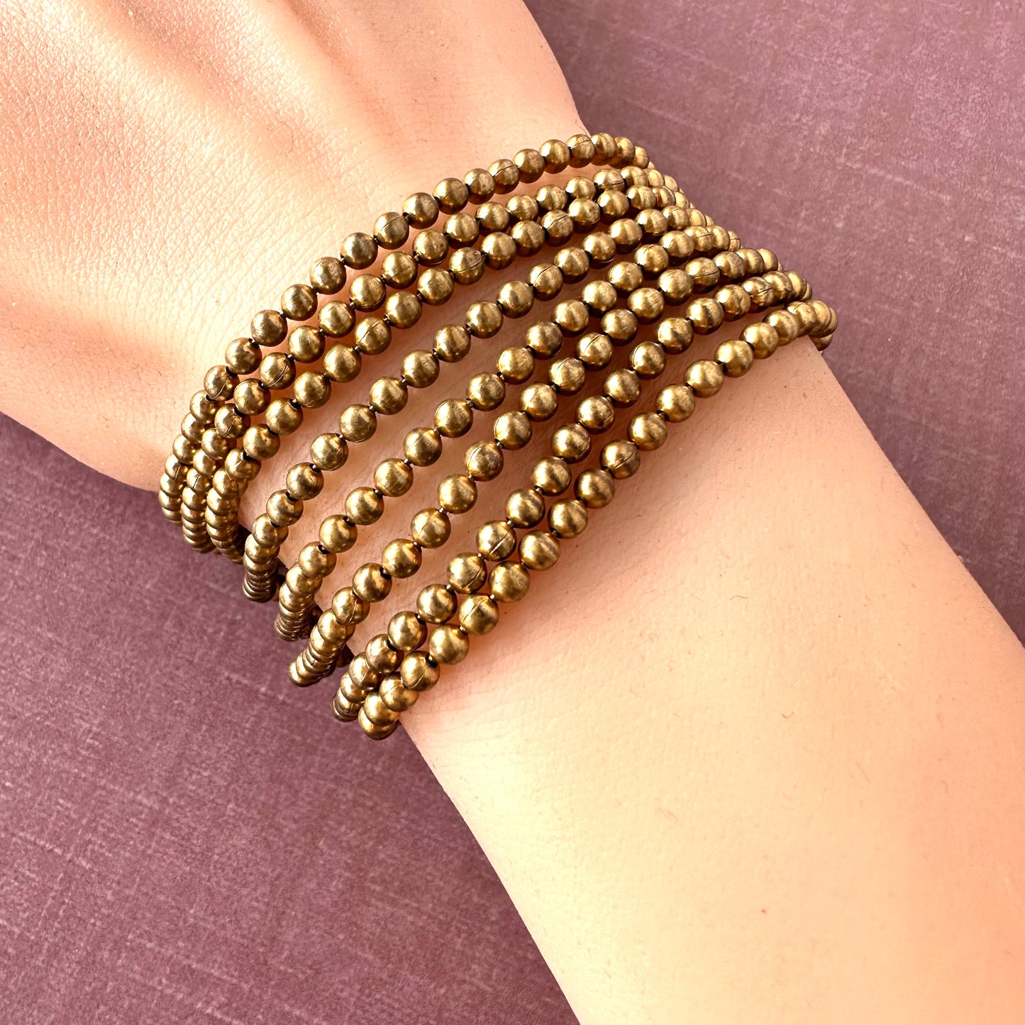 アールデコ ゴールドトーンメタル ブレスレット