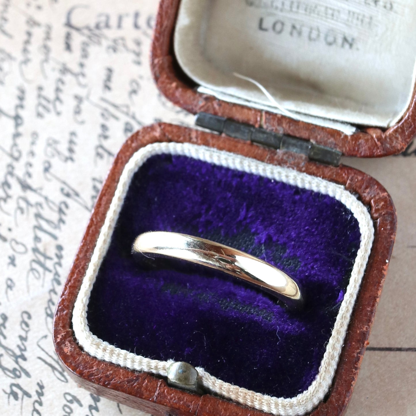 ウェルシュゴールド 9ctゴールド Clogau ウェディングバンドリング 13.5号