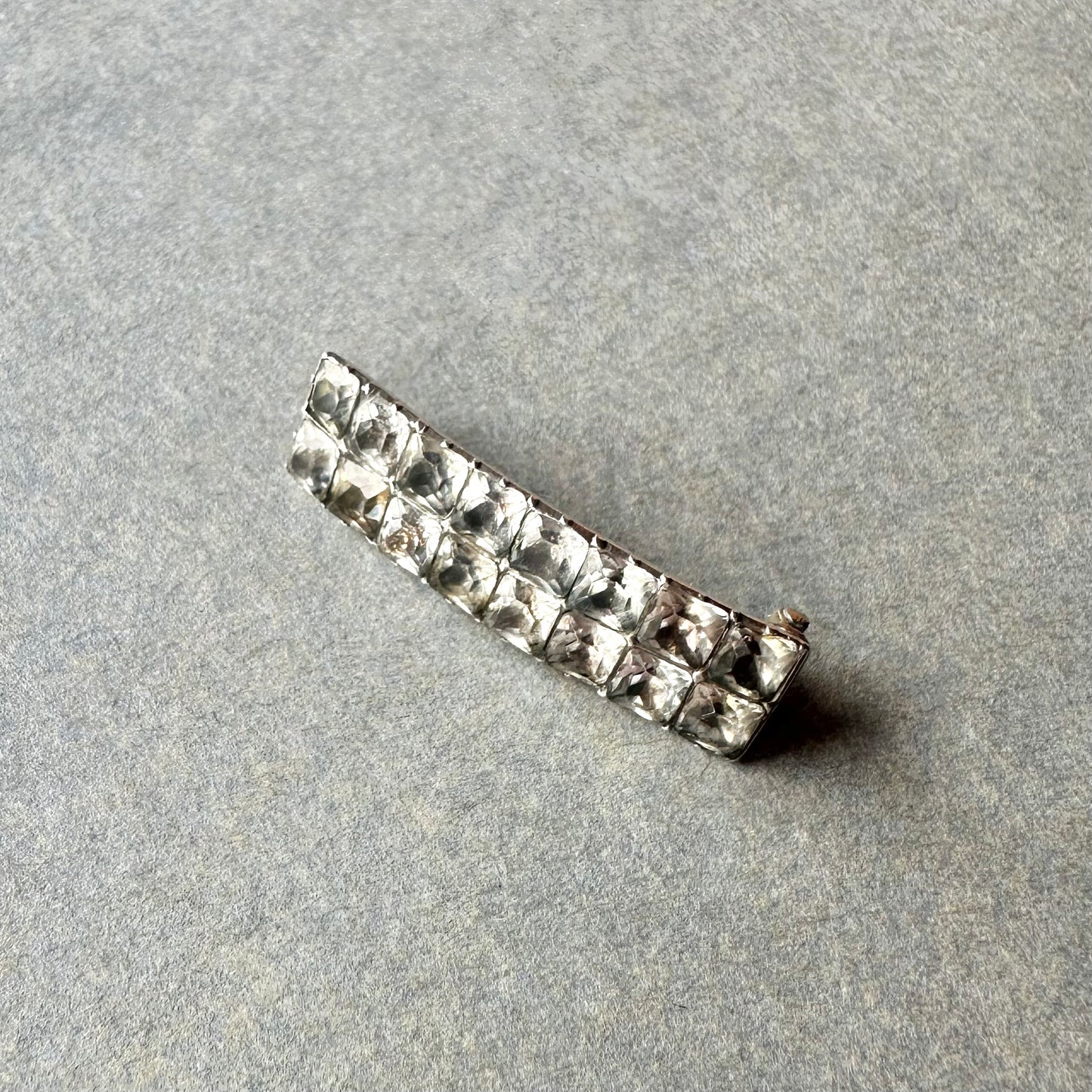 ジョージアン ブラックドットペースト ブローチ