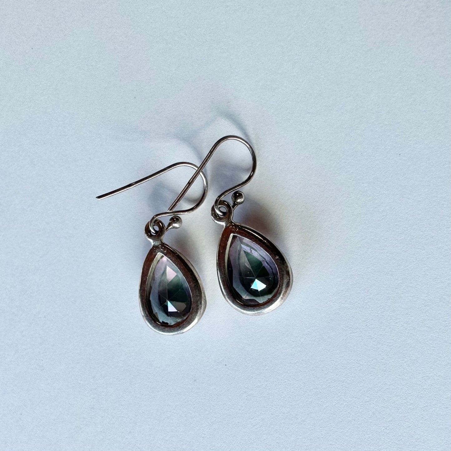 レインボーカラーグラス ピアス
