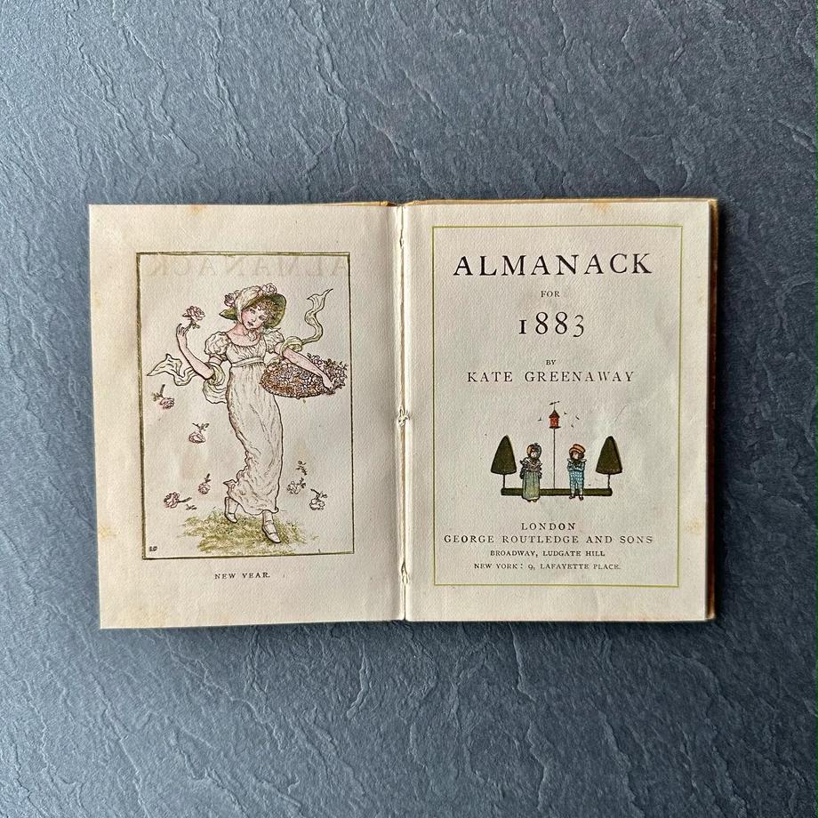 アンティークブック ALMANACK for 1883 KATE GREENAWAY