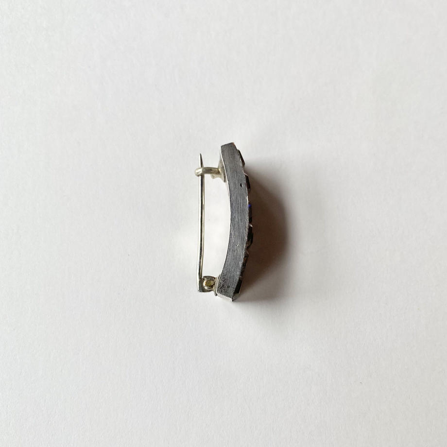 ジョージアン ペースト レクタングル ブローチ