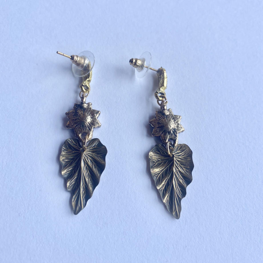 ヴィンテージグラス ピアス