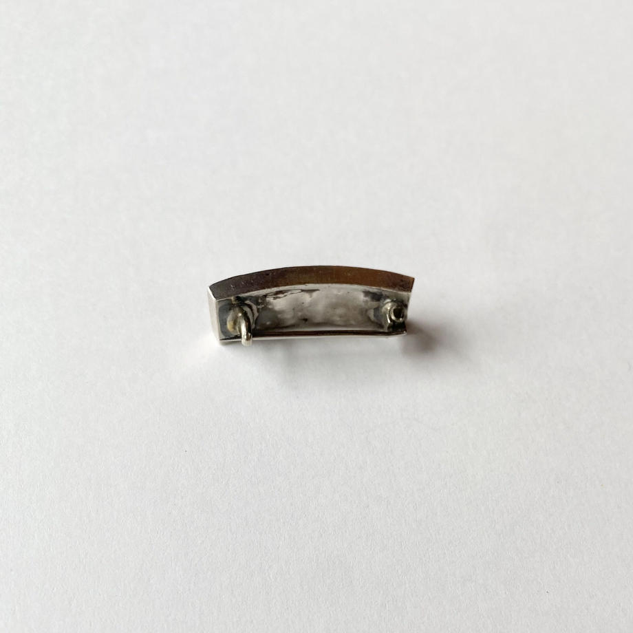 ジョージアン ペースト レクタングル ブローチ