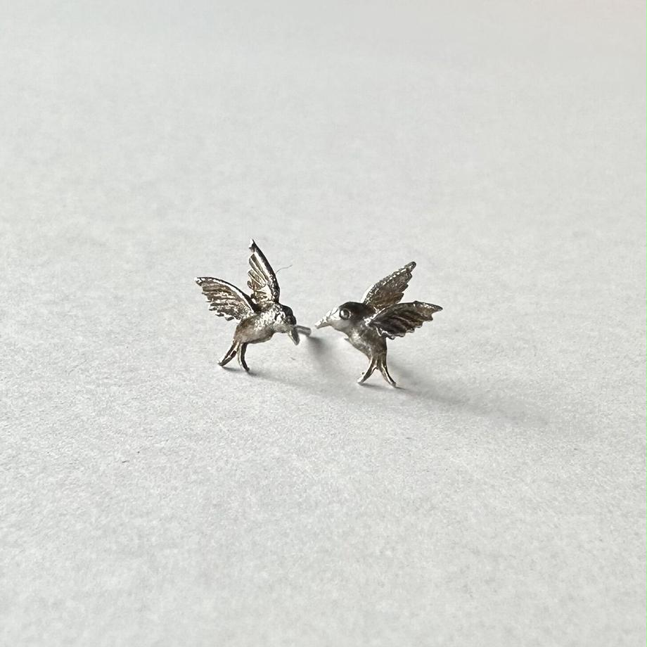 ハミングバード シルバー ミニピアス