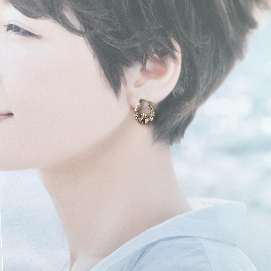 9Kゴールド クラダ ピアス