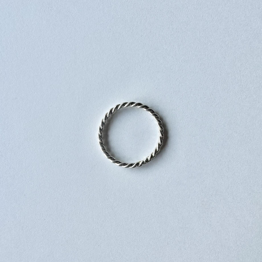 シルバー ツイストロープ ヴィンテージリング 15.5号