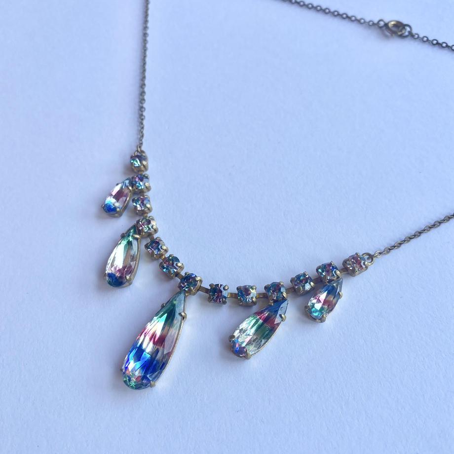 アイリスグラス ヴィンテージ ネックレス