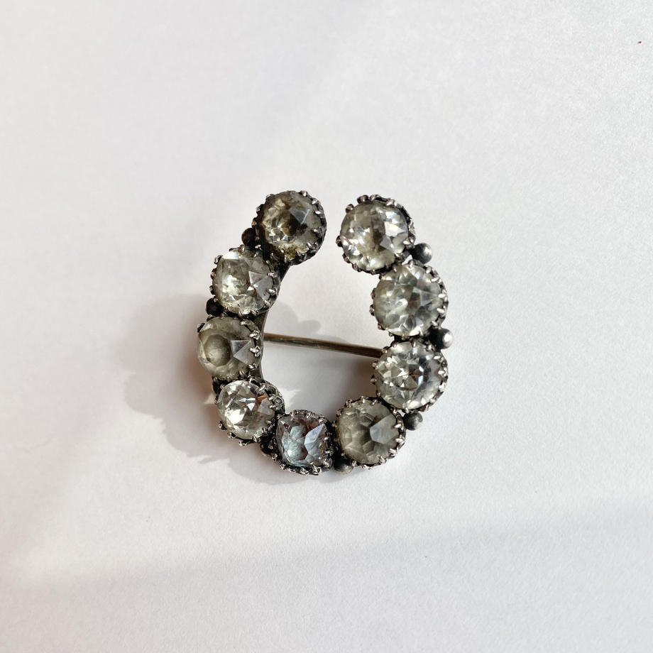 ジョージアン ホースシュー ペーストブローチ