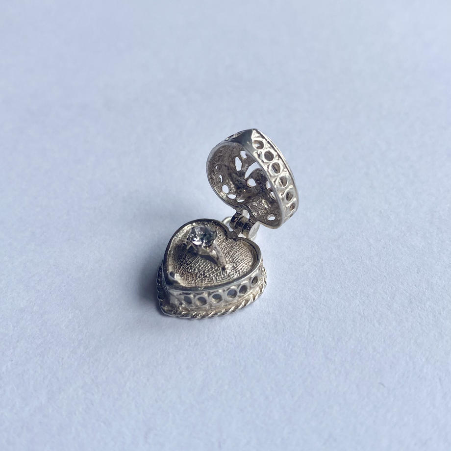シルバーチャーム ハートボックス&リング