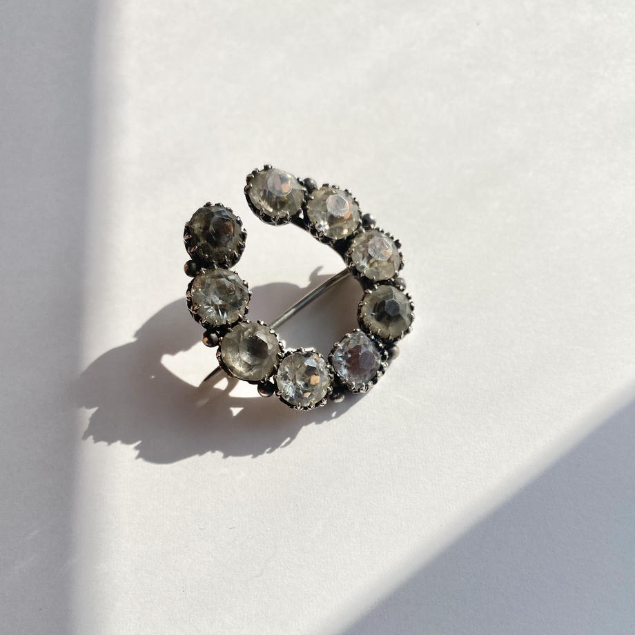 ジョージアン ホースシュー ペーストブローチ