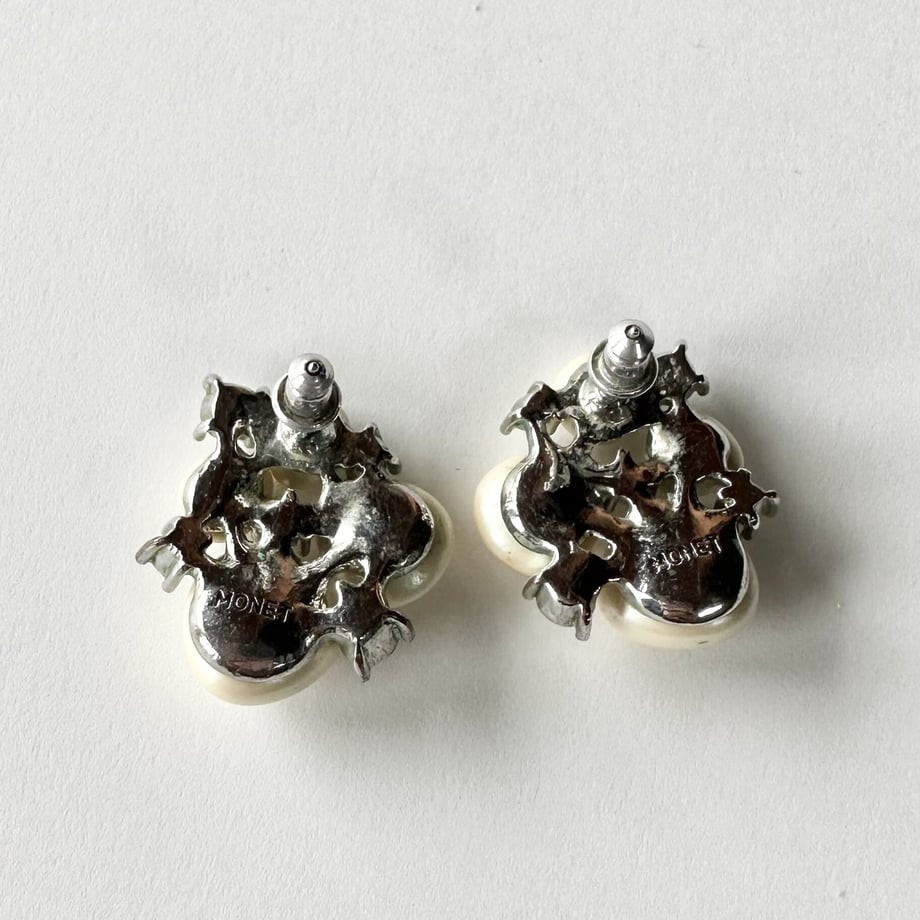 MONET グラスパール&クリアグラス ピアス