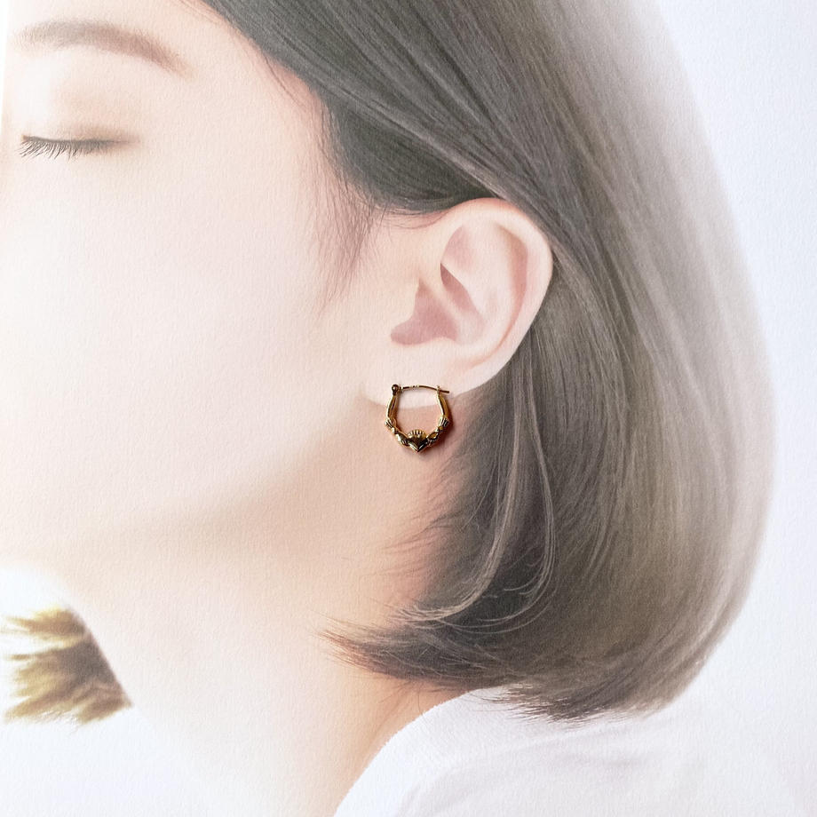 14Kゴールド クラダ ピアス