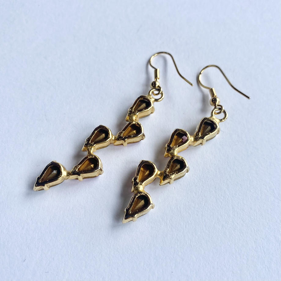 フランス ヴィンテージ ビジューピアス(リメイク)