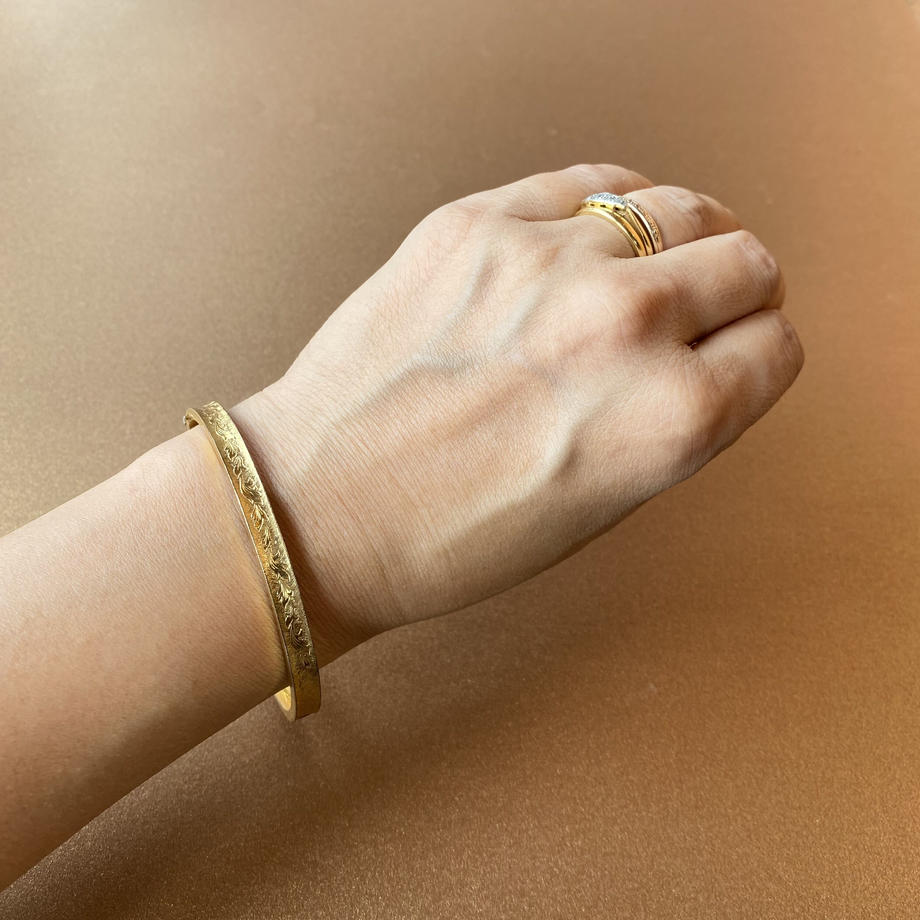 エドワーディアン 12Kゴールドフィルド バングル