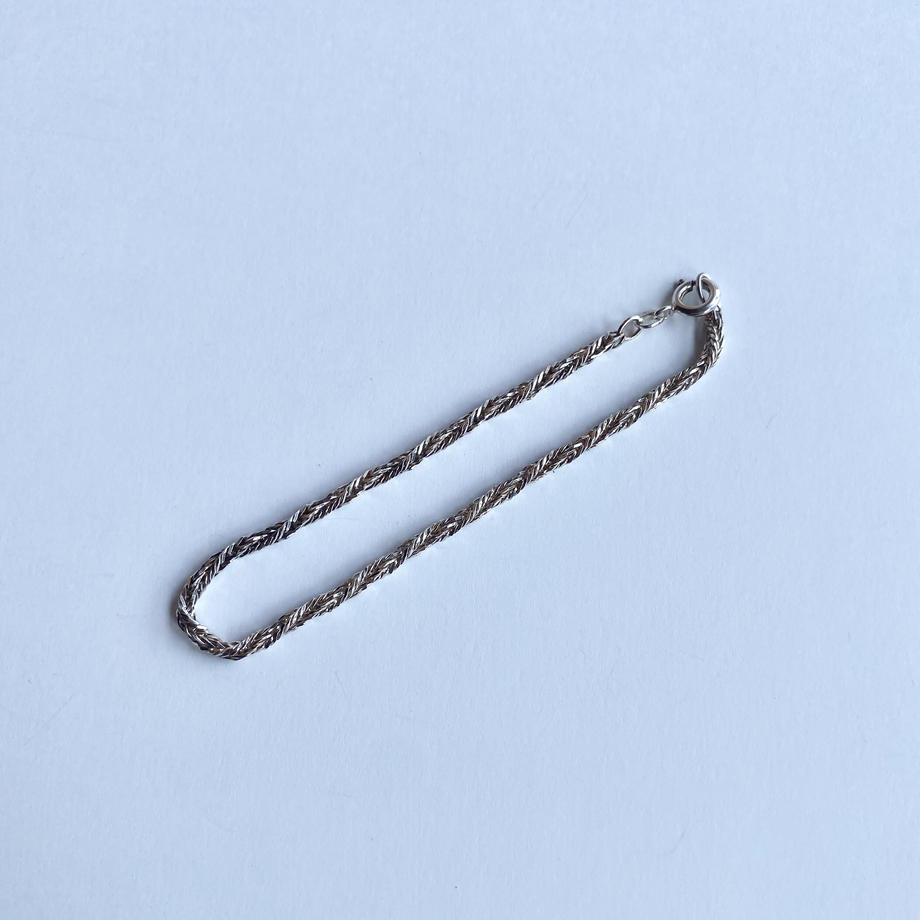 スターリングシルバー ツイスト ブレスレット